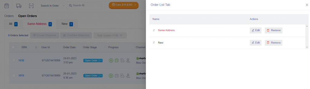 How to change the order of Tabs – EIZ Docs
