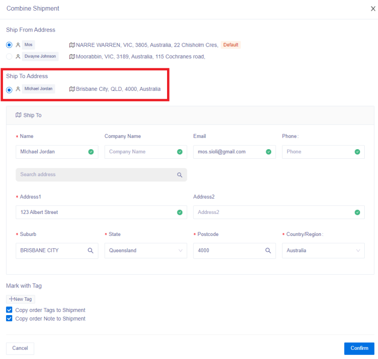 How to create Shipments from orders – EIZ Docs