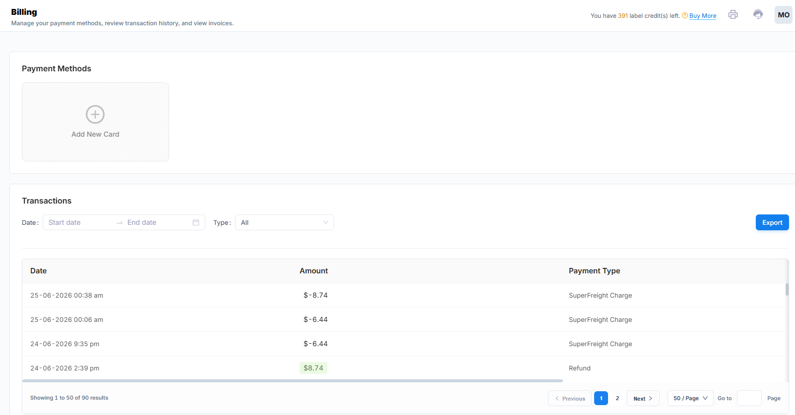 Billing – EIZ Docs
